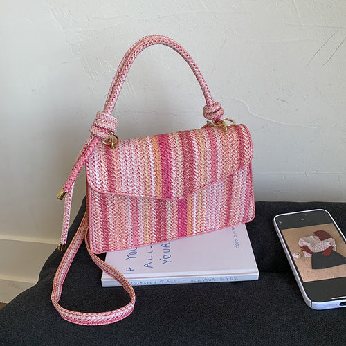 Colorful Straw Woven Bag