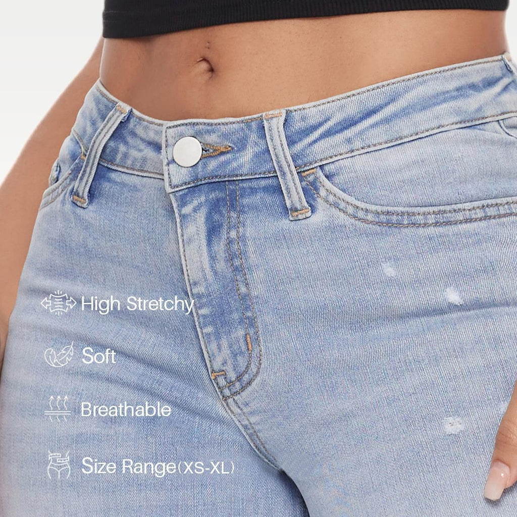 Women's straight-leg loose-fit jeans