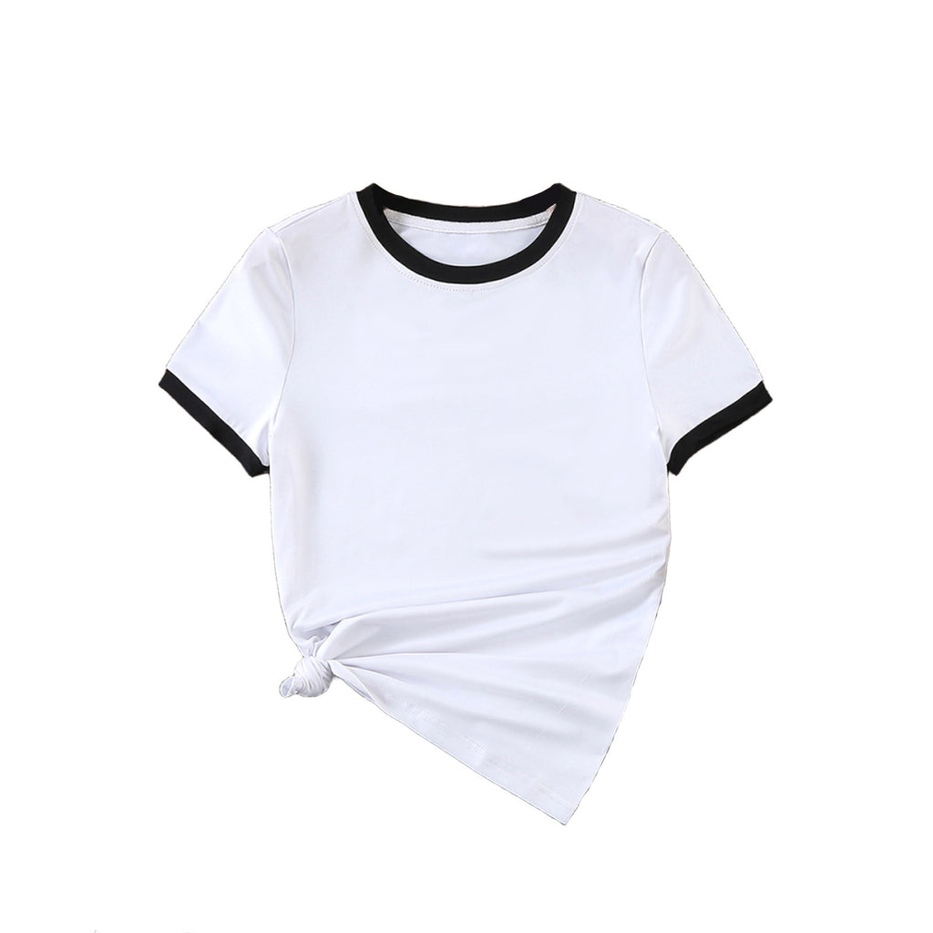 Women's Color Block T-shirt Casual Summer Top