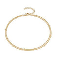Bohemian Double Layer Anklet for Women