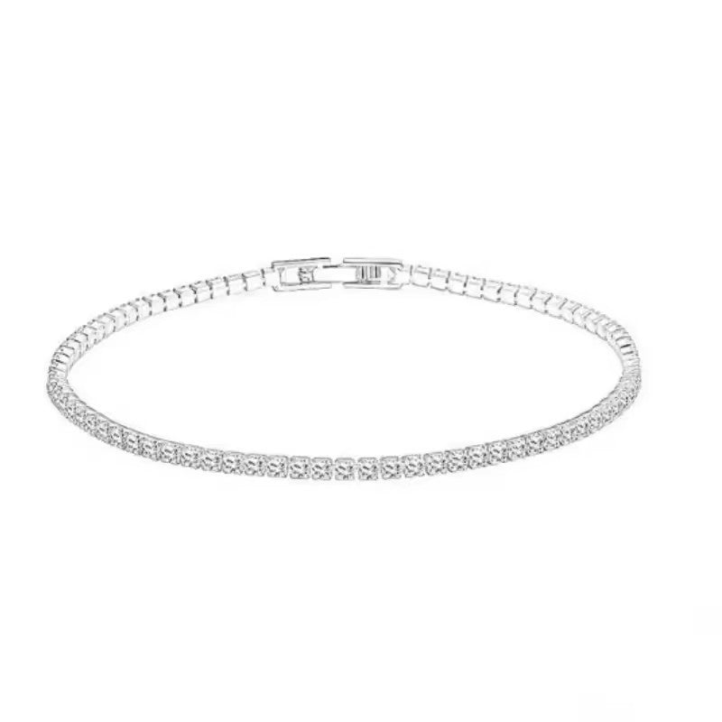 Round Zirconia Tennis Chain Bracelet