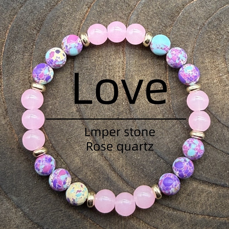 Amethyst Tiger Eye Stone Bracelet