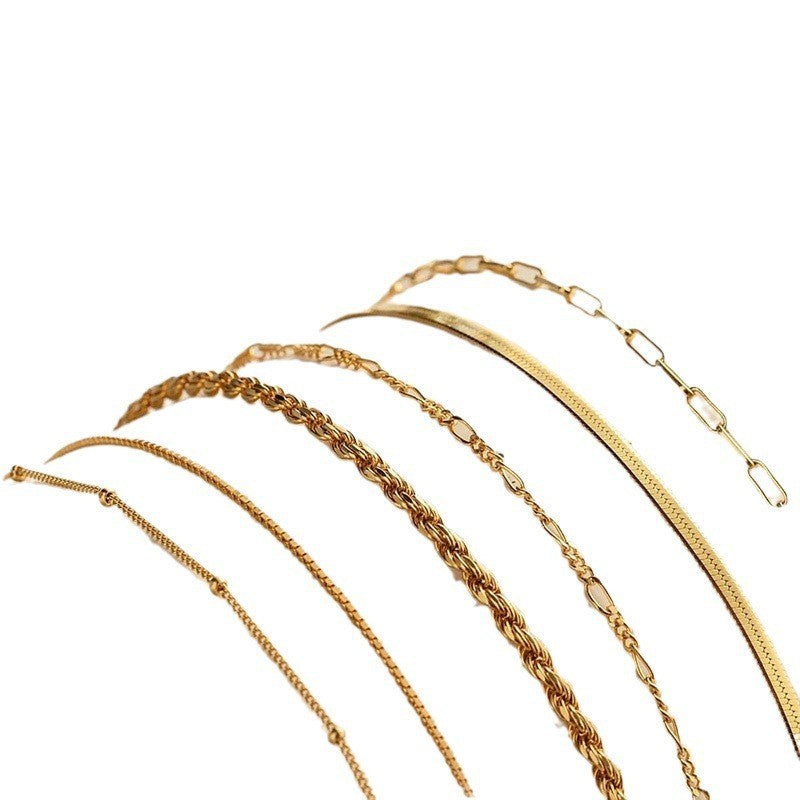 Layered Multi Chain Bohemian Bracelet Set