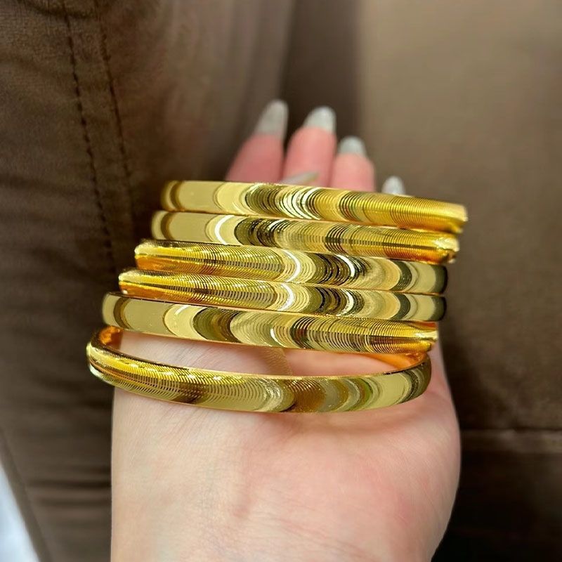 Cat's Eye Electroplated Bracelet Retro Geometric Design