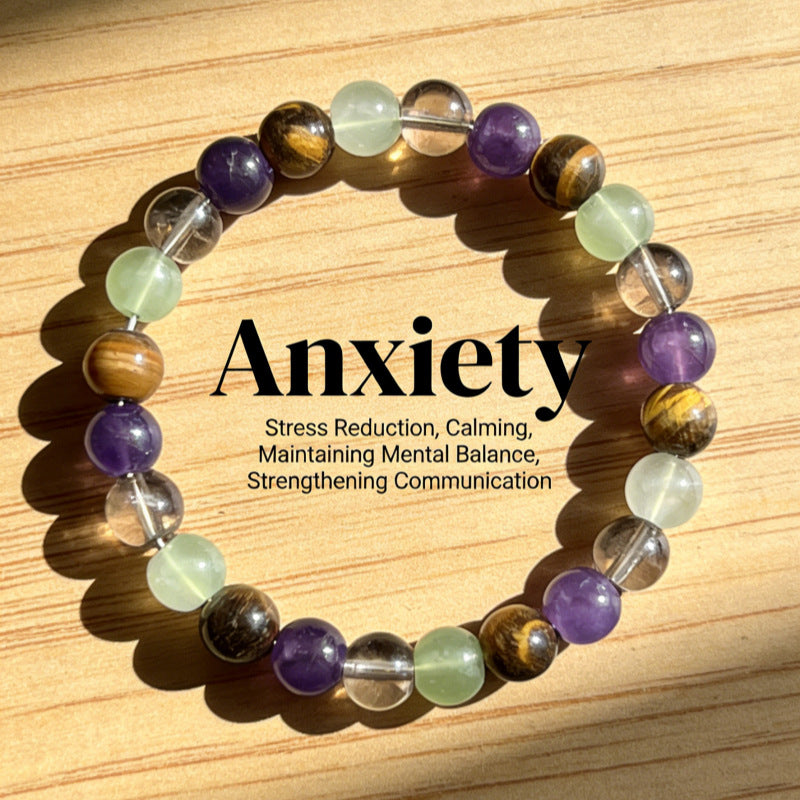 Amethyst Tiger Eye Stone Bracelet