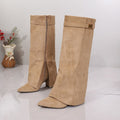 Womens Suede High Heel Boots