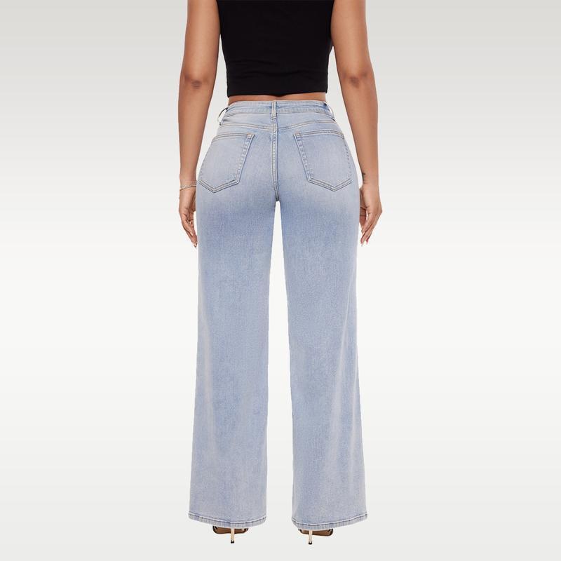 Women's straight-leg loose-fit jeans