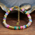 Geometric Semi-Precious Stone Beaded Bracelet
