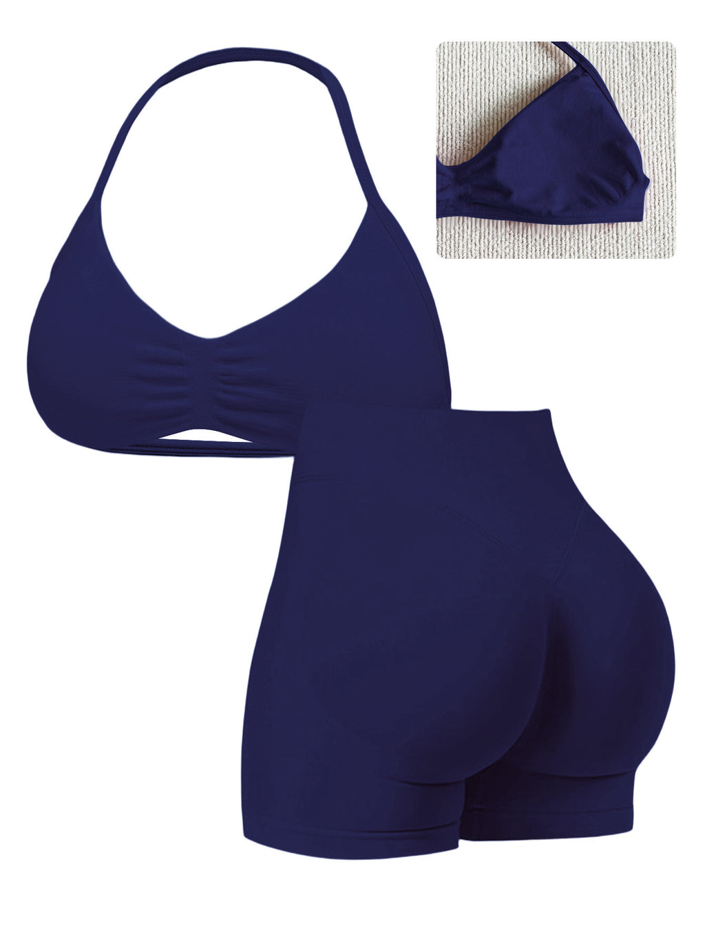 Seamless High-Waist Nylon Underwear Set