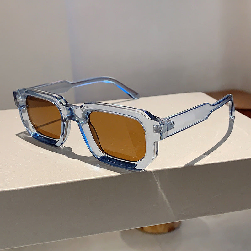 Square-shaped small frame sunglasses