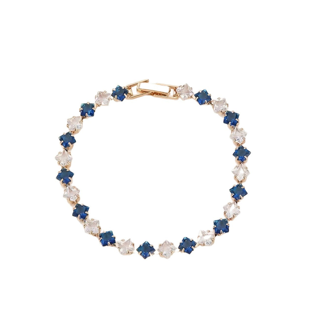 Cubic Zirconia Gold Plated Bracelet