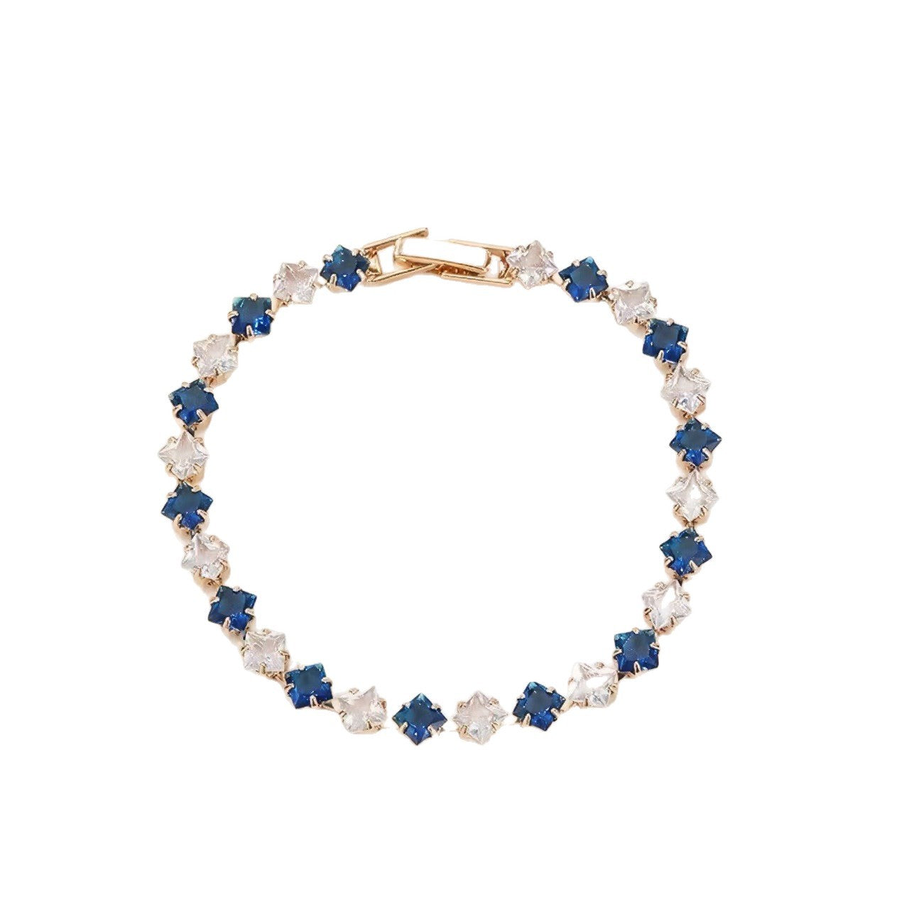 Cubic Zirconia Gold Plated Bracelet