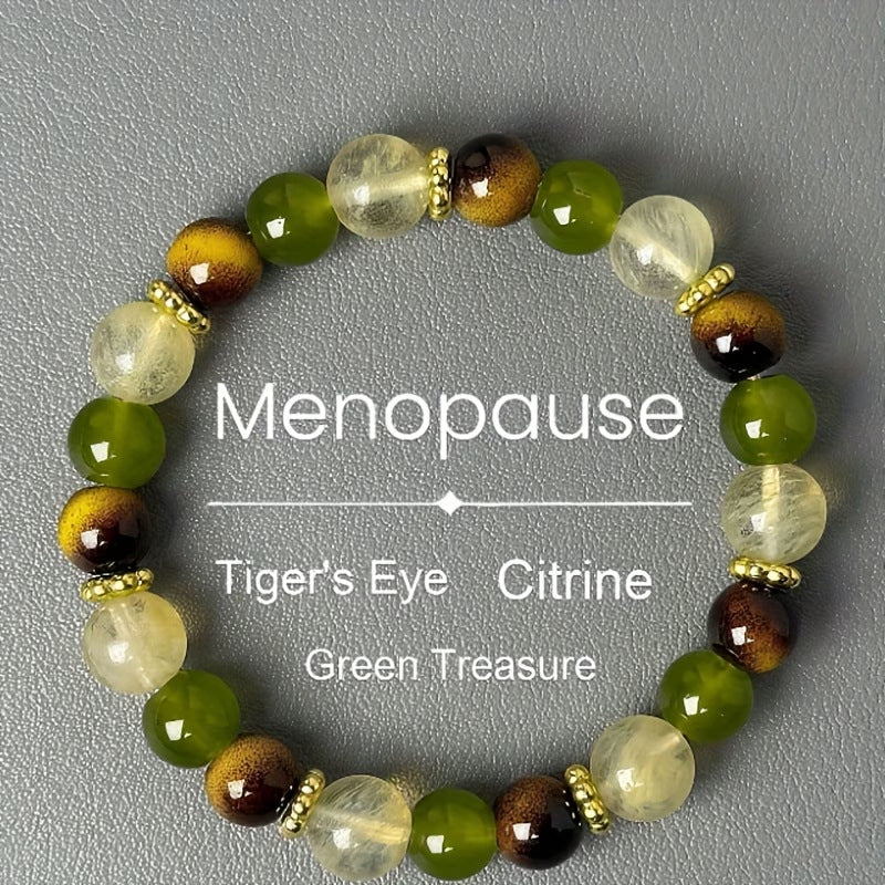 Amethyst Tiger Eye Stone Bracelet