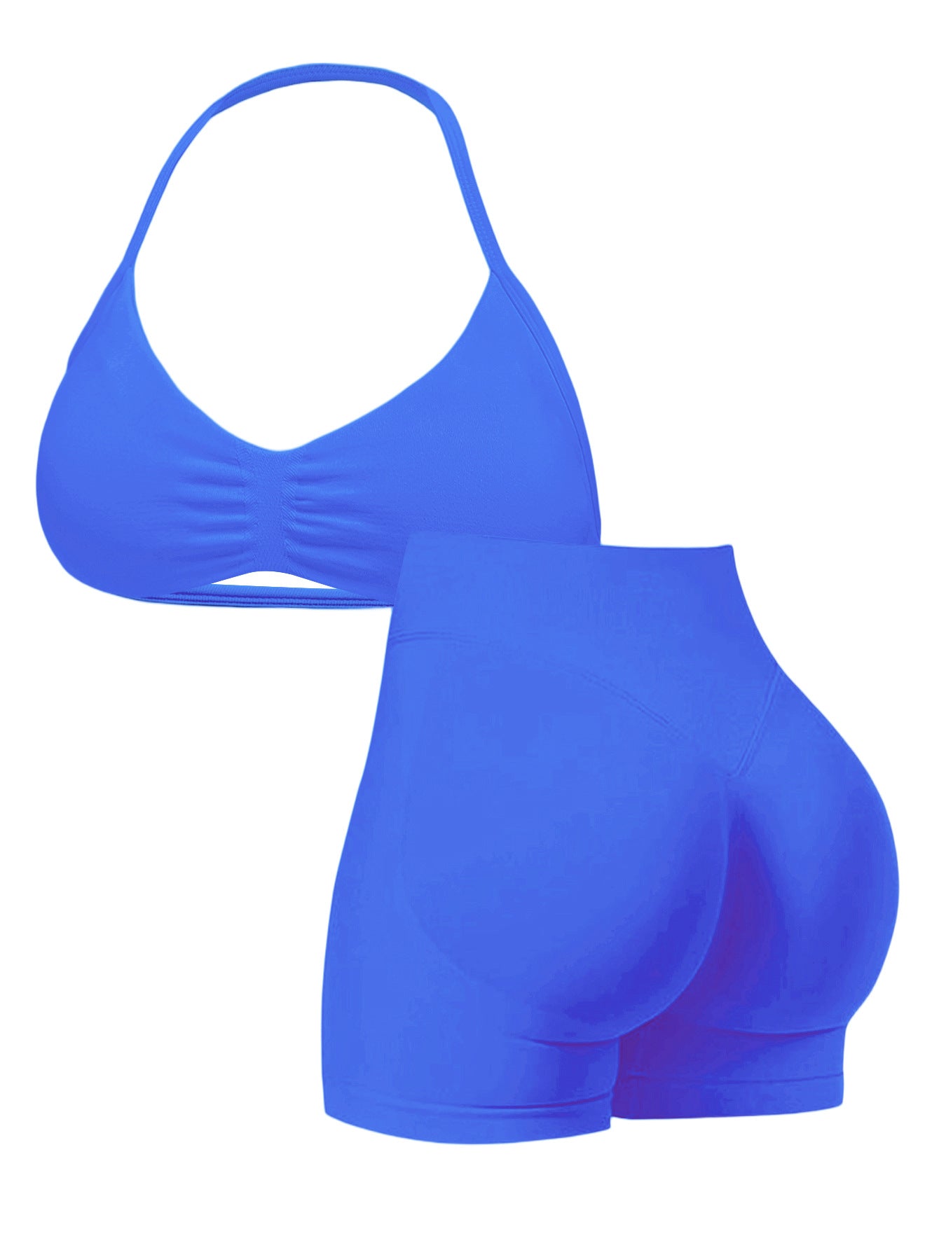 Seamless High-Waist Nylon Underwear Set