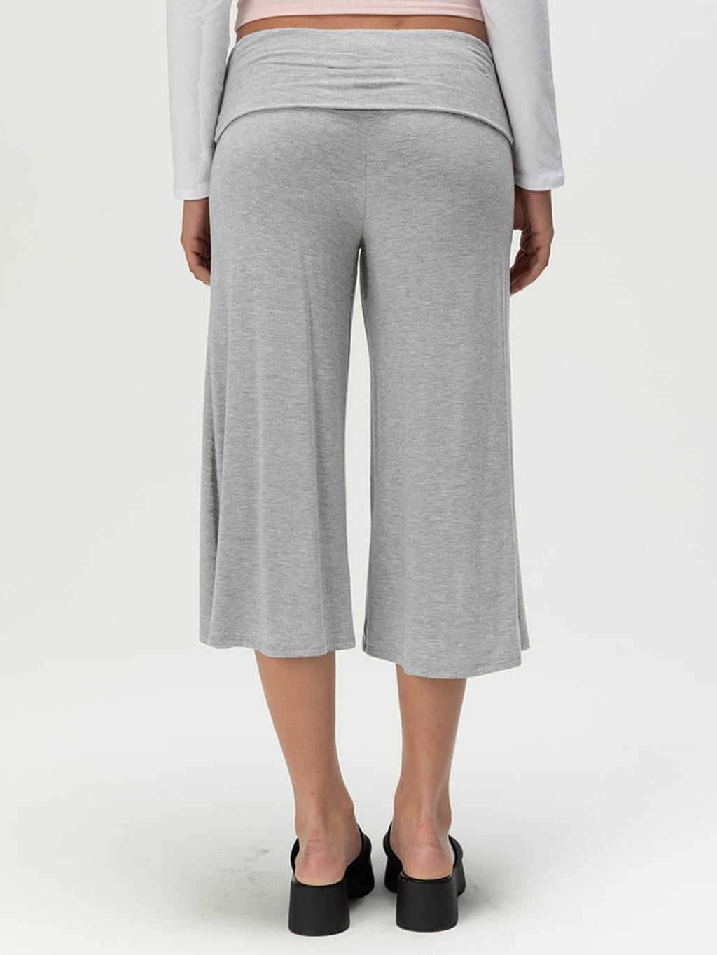 Women's Casual Wide Leg Capri Pants