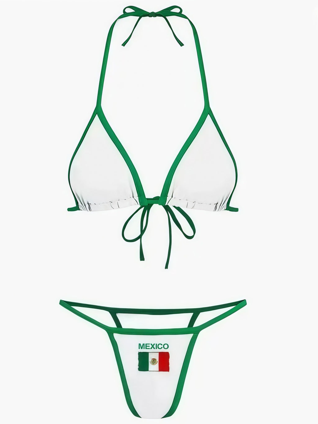 Brazil Flag Embroidered Bikini Swimwear