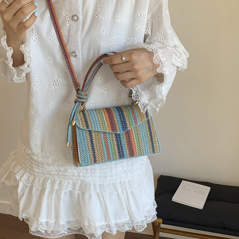 Colorful Straw Woven Bag