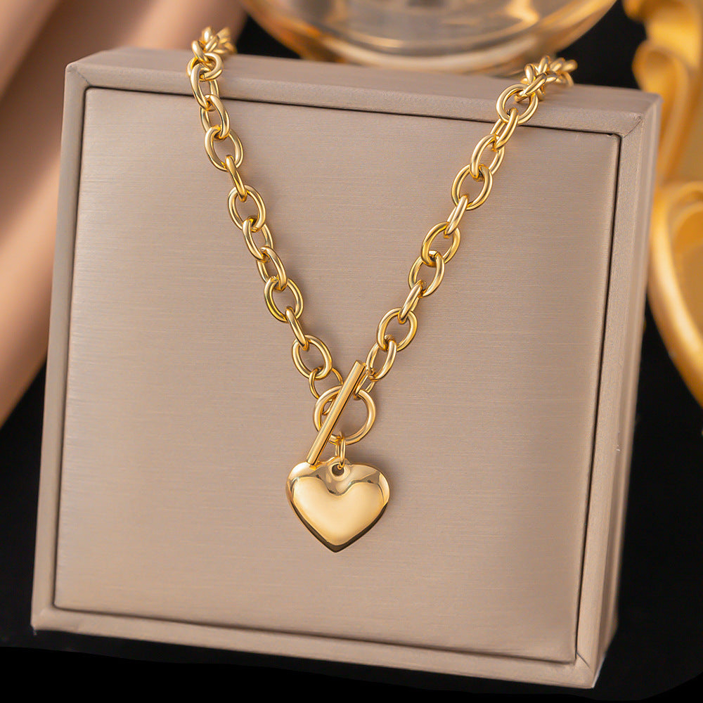 Heart Shaped Alloy Bracelet for Women