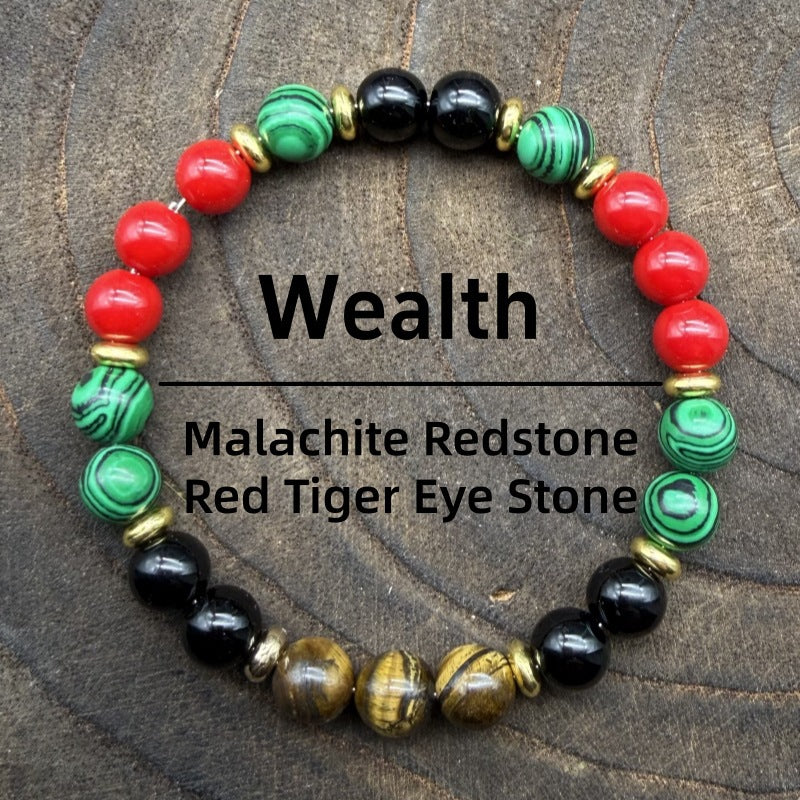 Amethyst Tiger Eye Stone Bracelet