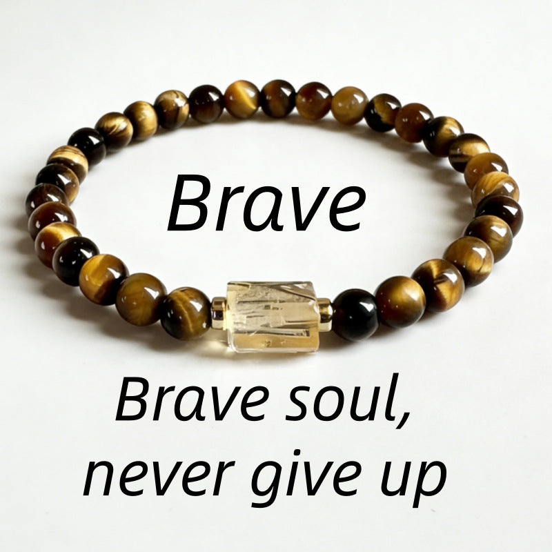 Amethyst Tiger Eye Stone Bracelet